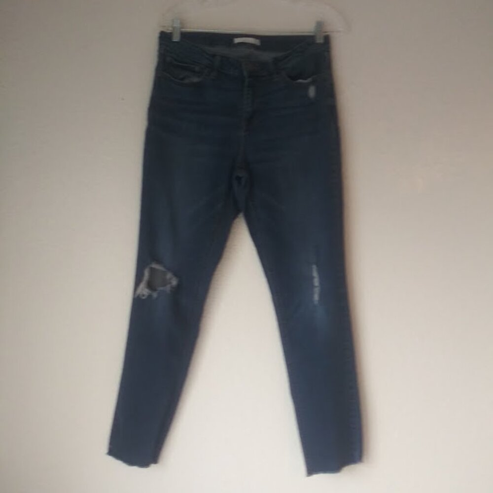 Lauren Conrad women's size 12 distressed skinny jeans